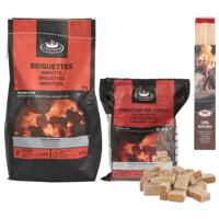 Fancy Flames BBQ aanmaakset - briketten - aanmaakblokjes - lucifers XL