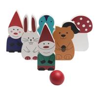 BS Toys houten bowlingspel bosvrienden, 7dlg.