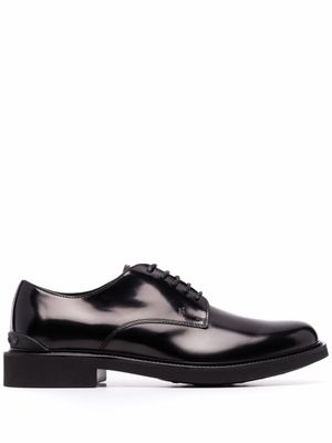 Tod's derbies en cuir poli - Noir