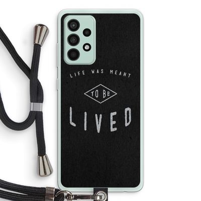 To be lived: Samsung Galaxy A52s 5G Transparant Hoesje met koord