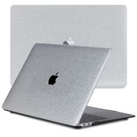Lunso MacBook Air 13 inch (2022-2025) cover hoes - case - Glitter Zilver