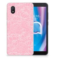 Alcatel 1B (2020) TPU Case White Flowers - thumbnail