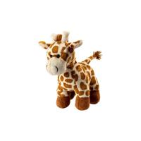 MBW Pluche giraffe knuffel dier - staand - 18 cm - safari dieren knuffels