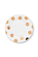 Pip Studio Set/2 Borden Dot Delight Wit/Goud 21cm