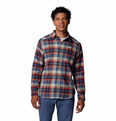 Columbia Cornell Woods™ Flannel LS Longsleeve T-Shirt Heren Dark Mountain M