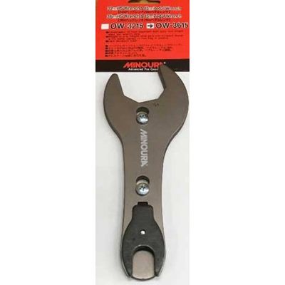 Minoura balhoofd- en pedaalsleutel 30-36 36/15 mm staal zilver Minoura balhoofd- en pedaalsleutel 30-36 36/15 mm staal zilver