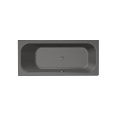 Ligbad Xenz Aruba | Inbouw | 190x80 cm | Incl.Badafvoer | Met overloop | Acryl | Antraciet mat