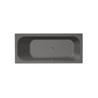 Ligbad Xenz Aruba | Inbouw | 190x80 cm | Incl.Badafvoer | Met overloop | Acryl | Antraciet mat