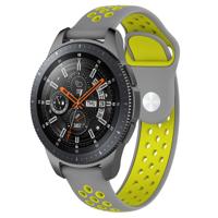 Samsung Galaxy Watch Dubbel Sport Band - Grijs Geel