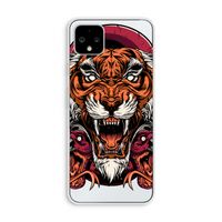 Tiger and Rattlesnakes: Pixel 4 XL Transparant Hoesje