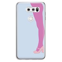 Pink panty: LG V30 Transparant Hoesje