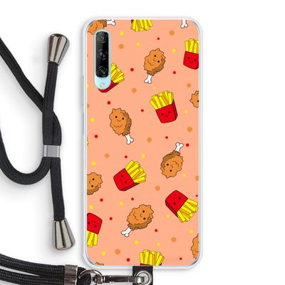 Chicken 'n Fries: Huawei P Smart Pro Transparant Hoesje met koord