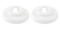 Kirchhoff Afdekplaat PP radiateur, wit, 8 x 10 mm, voor 3/8" (10x) - 988237055