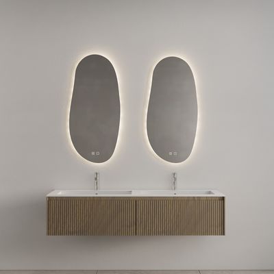 Badkamermeubel Gliss Design Timotheus 180 cm Ash Grey (Keuze Wastafel)