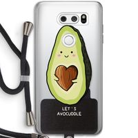 Avocuddle: LG V30 Transparant Hoesje met koord