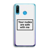 Safe with me: Huawei P30 Lite Transparant Hoesje Safe with me: Huawei P30 Lite Transparant Hoesje