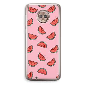 Watermeloen: Motorola Moto G6 Transparant Hoesje