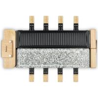 3 in 1 raclettemachine WOD360 HKoeNIG: raclette + kooksteen + grill - 8 personen - Kookoppervlak 41,5 x 21,2 cm - 1400W
