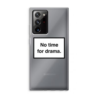 No drama: Samsung Galaxy Note 20 Ultra / Note 20 Ultra 5G Transparant Hoesje