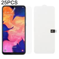 25 stuks zachte hydrogel film volledige dekking front beschermer met alcohol katoen + kraskaart voor Galaxy A10