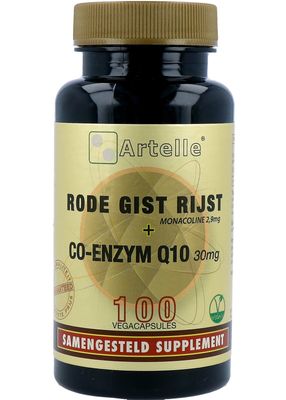 Artelle Rode Gist Rijst Co Enzym Q10 Vegacapsules