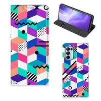 OPPO Find X3 Lite Stand Case Blokken Kleurrijk