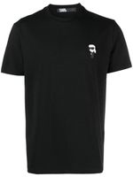 Karl Lagerfeld t-shirt à détail de patch - Noir