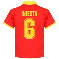 Spanje Retro Shirt 1970's + Iniesta 6