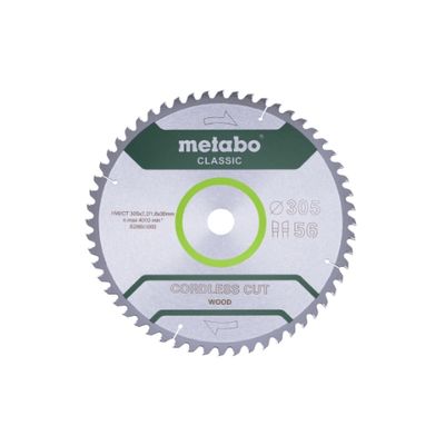 Metabo Accessoires Zaagblad "cordless cut wood - classic", 305x30 Z56 WZ 5° - 628693000