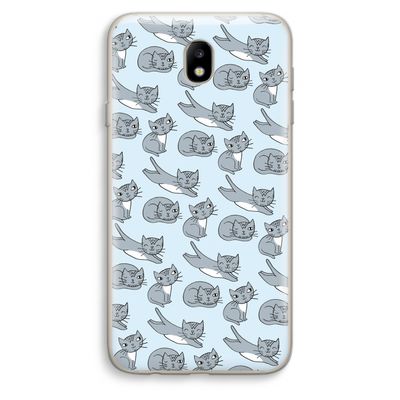 Poezen: Samsung Galaxy J7 (2017) Transparant Hoesje