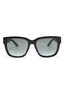 Givenchy lunettes de soleil carrées à logo imprimé - Noir