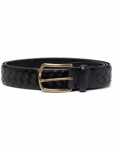 Officine Creative ceinture en cuir tressé - Noir