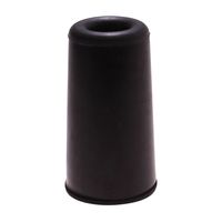 Deurbuffer rubber zwart 25mm - thumbnail