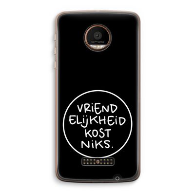 Vriendelijkheid: Motorola Moto Z Force Transparant Hoesje
