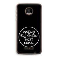 Vriendelijkheid: Motorola Moto Z Force Transparant Hoesje
