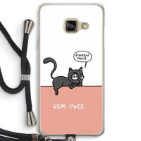 GSM poes: Samsung Galaxy A3 (2016) Transparant Hoesje met koord