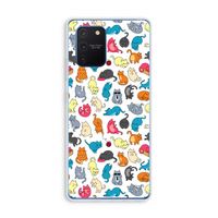 Kleurrijke katten: Samsung Galaxy Note 10 Lite Transparant Hoesje