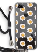 Bacon to my eggs #1: Pixel 3a Transparant Hoesje met koord