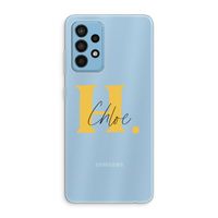Amber Script: Samsung Galaxy A52 Transparant Hoesje