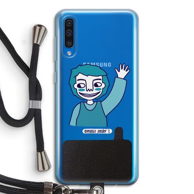 Zwaai: Samsung Galaxy A50 Transparant Hoesje met koord
