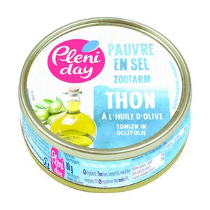 Pleniday Tonijn in olijfolie zoutarm bio (80 gr)