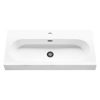 Differnz Somero wastafel 1 kraangat | wit | 80 cm