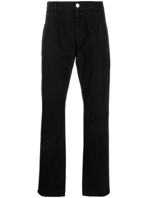 Raf Simons jean droit à taille mi-haute - Noir