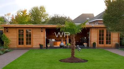 Woodpro Blokhut/Tuinhuis Brummen 1200x400 cm- Plat dak- Hout- Woodpro