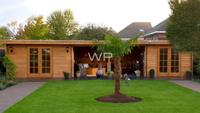Woodpro Blokhut/Tuinhuis Brummen 1200x400 cm- Plat dak- Hout- Woodpro