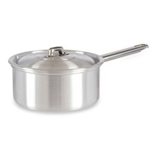 Steelpan/sauspan/juspan zilverkleurig 30 x 18 x 10 cm van 1.5 liter aluminium - Steelpannen