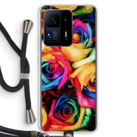 Neon bloemen: Xiaomi Mi Mix 4 Transparant Hoesje met koord