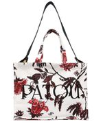 Patou grand sac à main à fleurs - Blanc - thumbnail