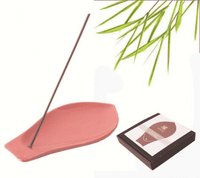 YUKARI Wierookbrander Keramiek Roze Lotusbladvorm