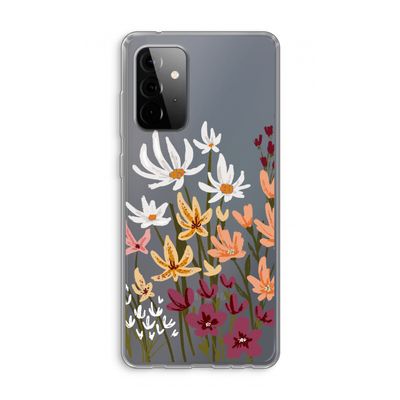 Painted wildflowers: Samsung Galaxy A72 Transparant Hoesje